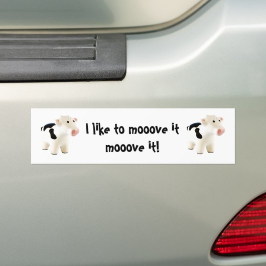 Ik hou ervan het te verplaatsen... Bumpersticker (Op auto)