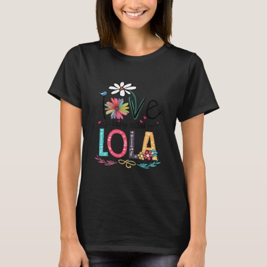 Ik hou ervan Lola Sunflower Shirt te noemen (Voorkant)