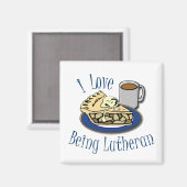 Ik hou ervan lutheraans grappig te zijn magneet (Voorkant / Achterkant)
