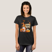 Ik hou ervan mama Cute Gnome Pumpkin Thanksgiving T-shirt (Voorkant volledig)