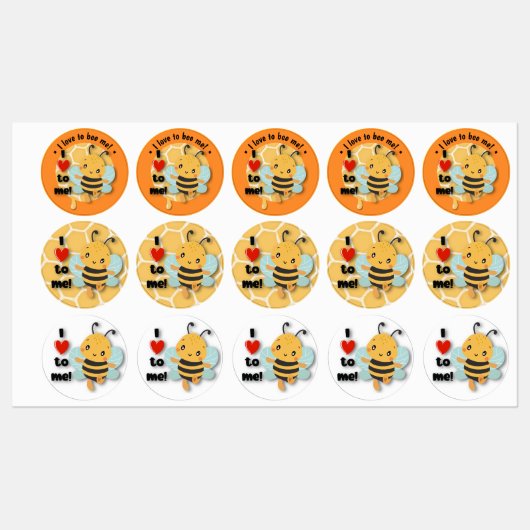 Ik hou ervan mij te zijn! 5x3 vel labels (Vel)