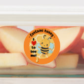 Ik hou ervan mij te zijn! Honey Bee 5x3 vel Labels (Aangebracht)