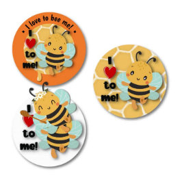 Ik hou ervan mij te zijn! Labels voor 5x3 vellen