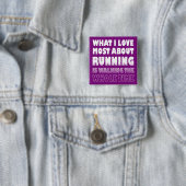 Ik hou ervan niet hardlopen Funny Button Badges Sp (In situ)