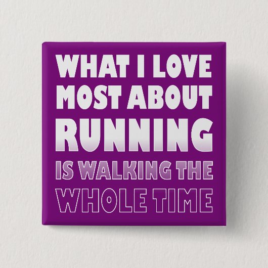 Ik hou ervan niet hardlopen Funny Button Badges Sp (Voorkant)