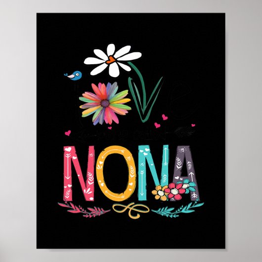 Ik hou ervan nonna Sunflower Shirt te noemen Poster (Voorkant)