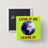 Ik hou ervan of laat het achter vierkante button 5,1 cm (Voorkant /achterkant)