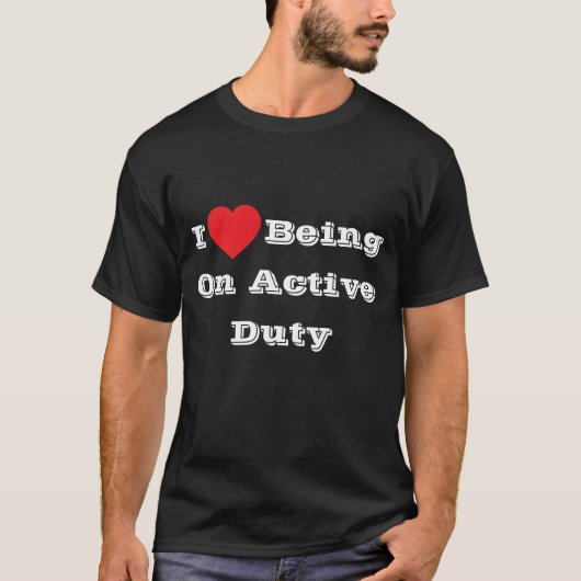 Ik ♥️ hou ervan om actief te zijn t-shirt (Voorkant)