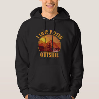 IK HOU ERVAN OM BUITEN TE PLASSEN Grappige fan van Hoodie