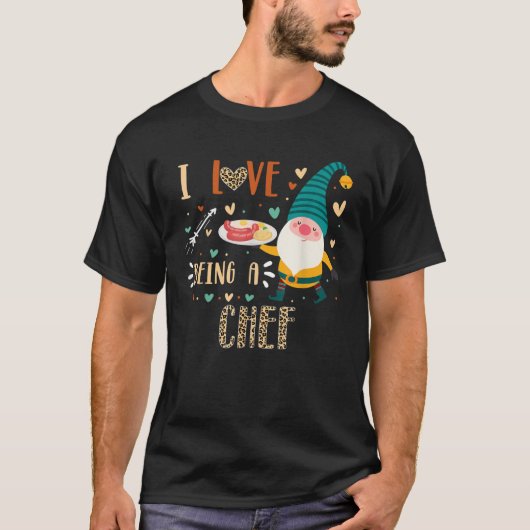 Ik hou ervan om Chef Master Gnome Crew Matching Co T-shirt (Voorkant)