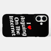 Ik hou ervan om chronisch grappig te discussiëren  Case-Mate iPhone case (Achterkant (horizontaal))