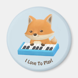 Ik hou ervan om Cute Fox te spelen op Piano Kids-m Magneet