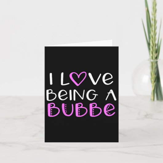 Ik hou ervan om een Bubbe Cute Cool te zijn Kaart (Voorkant)
