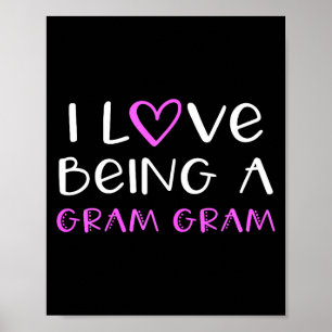 Ik hou ervan om een gram-gram lieve coole oma gram poster