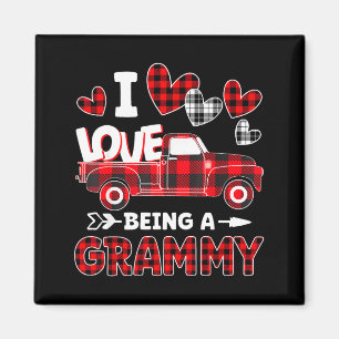 Ik hou ervan om een grammy valentine moederdag te magneet
