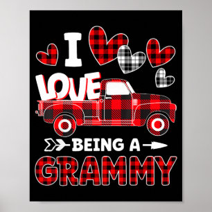 Ik hou ervan om een grammy valentine moederdag te  poster