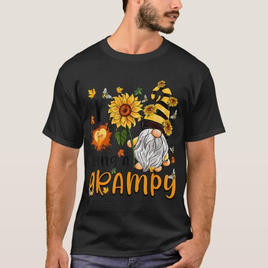Ik hou ervan om een Grampy Herfst Schattige Gnome  T-shirt (Voorkant)