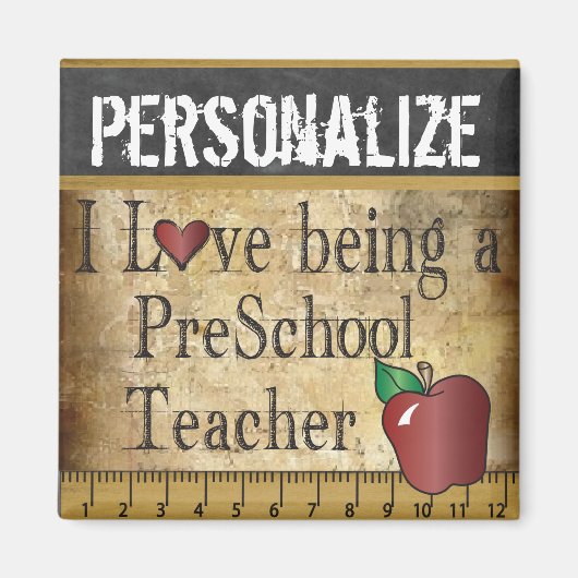 Ik hou ervan om een PreSchool leraar te zijn Magneet (Voorkant)