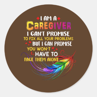 Ik hou ervan om een zorgverlener te zijn ronde sticker