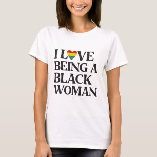Ik hou ervan om een zwarte vrouw te zijn - Black H T-shirt