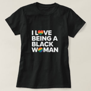 Ik hou ervan om een zwarte vrouw te zijn - Black L T-shirt