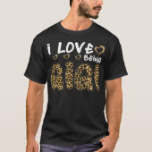 Ik hou ervan om Gigi Shirt leopard Print te zijn (Voorkant)