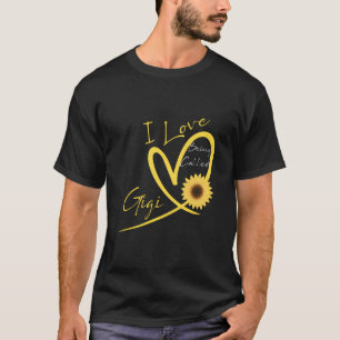 Ik hou ervan om Gigi Sunflower Heart te heten T-shirt