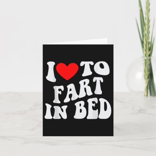 Ik hou ervan om in bed te boeren kaart (Voorkant)