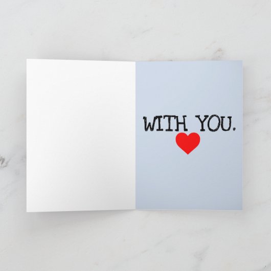 IK HOU ERVAN OM MET JE ROMANTISCHE KAART TE LEPELE (Binnen)