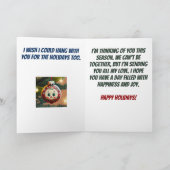 Ik hou ervan om met je te hangen grappige kerstvak kaart (Binnen)