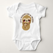 Ik hou ervan om met mijn mama unisex-bodysuit te k romper (Voorkant)