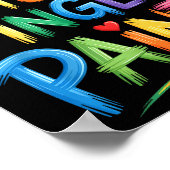 Ik hou ervan om met vingers te schilderen koppels  poster (Hoek)