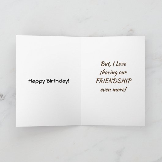 IK HOU ERVAN OM MIJN VERJAARDAG MET JULLIE TE DELE KAART (Binnen)