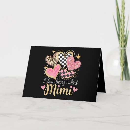 Ik hou ervan om Mimi Oma Moederdag genoemd te word Bedankkaart (Voorkant)