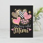 Ik hou ervan om Mimi Oma Moederdag genoemd te word Kaart (Staand voorkant)