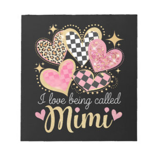 Ik hou ervan om Mimi Oma Moederdag genoemd te word Notitieblok