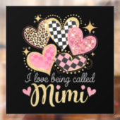 Ik hou ervan om Mimi Oma Moederdag genoemd te word Raamsticker (Vel 2)