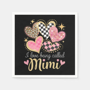 Ik hou ervan om Mimi Oma Moederdag genoemd te word Servet