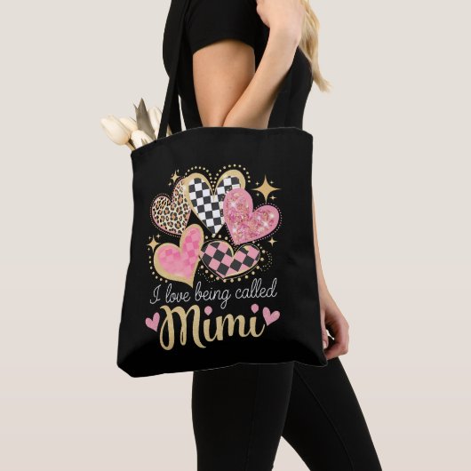 Ik hou ervan om Mimi Oma Moederdag genoemd te word Tote Bag (Dichtbij)