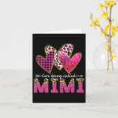 Ik hou ervan om Mimi oma Valentine moeders te word Kaart (Gele Bloem)