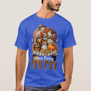 Ik hou ervan om Mimi Pset Truck Farmer Pumpkin Spi T-shirt