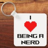 Ik hou ervan om nerd te zijn sleutelhanger (Voorkant)