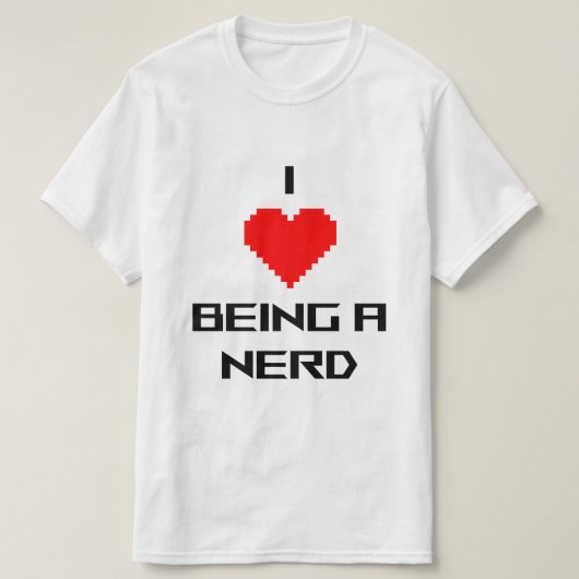 Ik hou ervan om nerd te zijn t-shirt (Design voorkant)