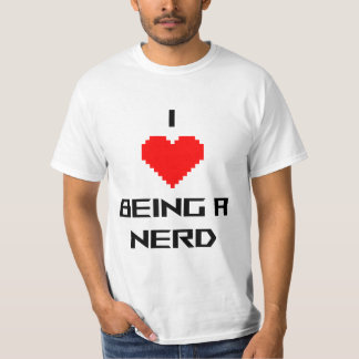 Ik hou ervan om nerd te zijn t-shirt