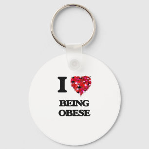 Ik hou ervan om Obese te zijn Sleutelhanger
