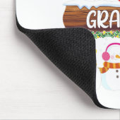 Ik hou ervan om oma sneeuwpop kerst Kerstmis famil Muismat (Hoek)