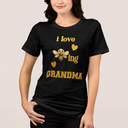 Ik hou ervan om oma te zijn Tri-Blend shirt (Voorkant)