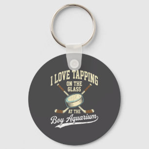 Ik hou ervan om op het Oh Gl Boy Aquarium Hockey t Sleutelhanger