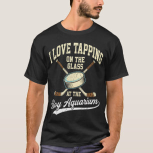 Ik hou ervan om op het Oh Gl Boy Aquarium Hockey t T-shirt