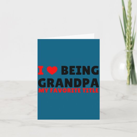 Ik hou ervan om opa te zijn – Grappige grootvader, Bedankkaart (Voorkant)